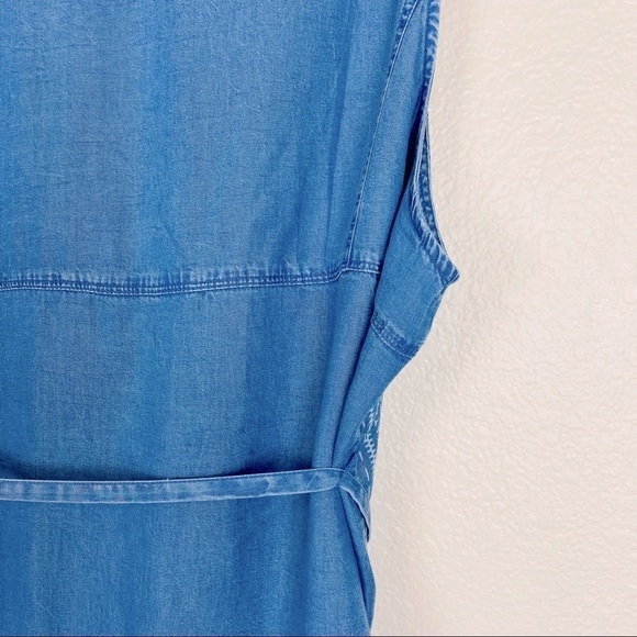 Lane Bryant Chambray Belted Vest Size 26/28 - Picture 4 of 8